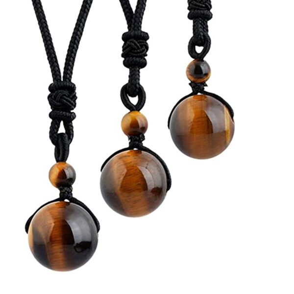 Hand-Woven Natural Stone Crystal Bead Necklace - Image 8