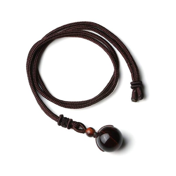 Hand-Woven Natural Stone Crystal Bead Necklace - Image 2