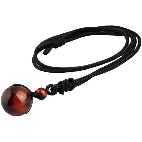 Hand-Woven Natural Stone Crystal Bead Necklace - Image 5