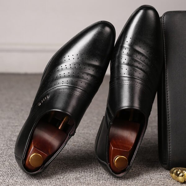 Casual pointed toe shoes men leather shoes men - Image 3