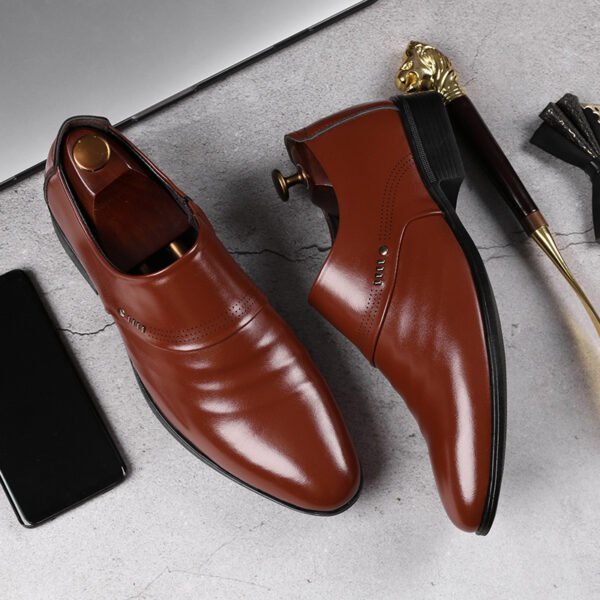 Casual pointed toe shoes men leather shoes men - Image 4