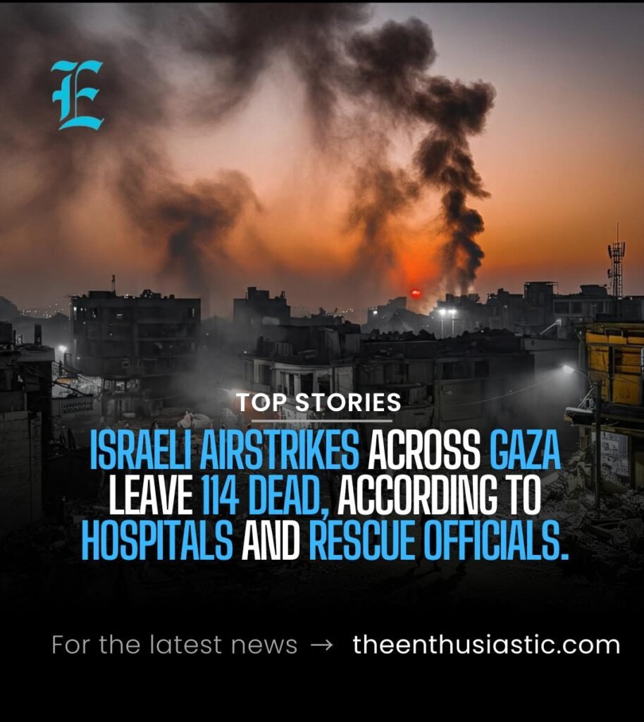 Israeli Airstrikes Kill 114 in Gaza as Humanitarian Crisis Deepens 1 israeel