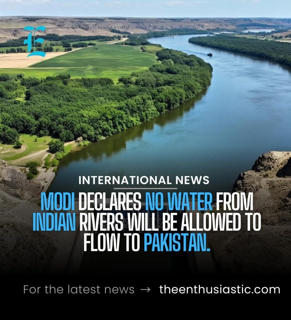Modi Vows to Block Water Flow to Pakistan Amid Rising Tensions Over Kashmir Attack 1 modi