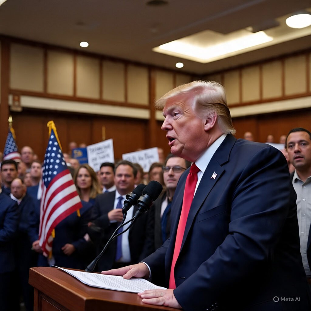 Trump welcomes the political battle sparked by his LA involvement. 10 politics