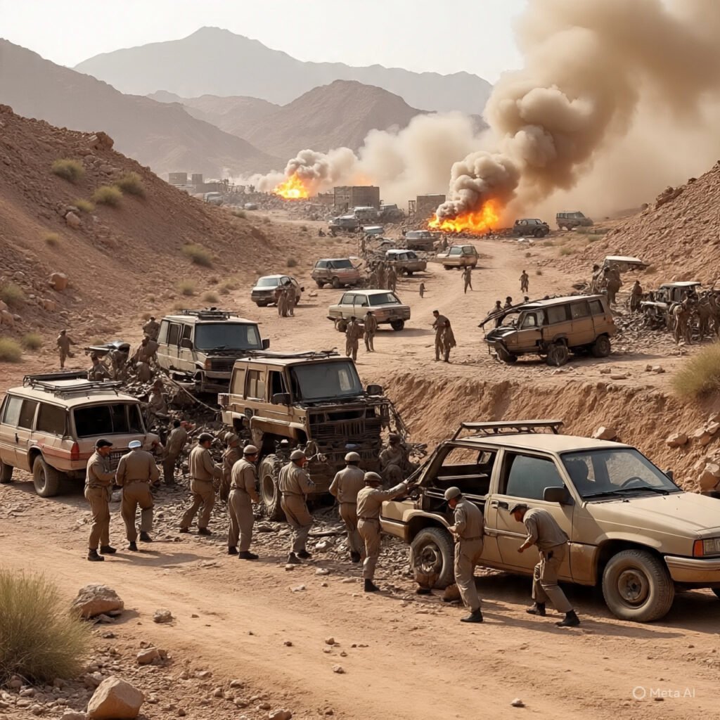 Baloch Liberation Army attacks military convoy, outposts in Kalat, Turbat, Pakistan. 1 politics