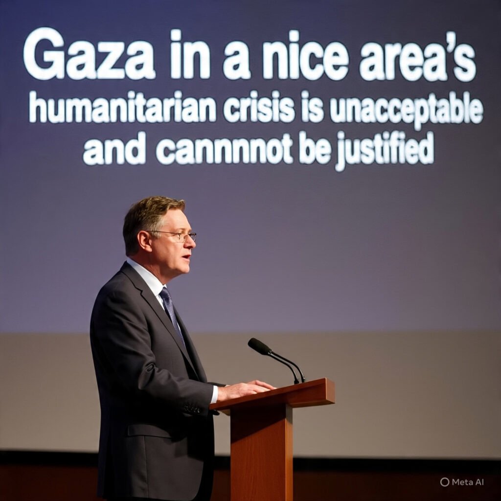 Starmer says Gaza's humanitarian crisis is unacceptable and cannot be justified. 6 politics