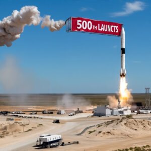 science & environment 24 SpaceX Sets Reuse Milestone with 500th Falcon 9 Launch, Breaking Rocket Flight Record