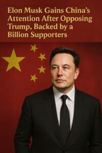 international news 261 Elon Musk Gains China's Attention After Opposing Trump, Backed by a Billion Supporters