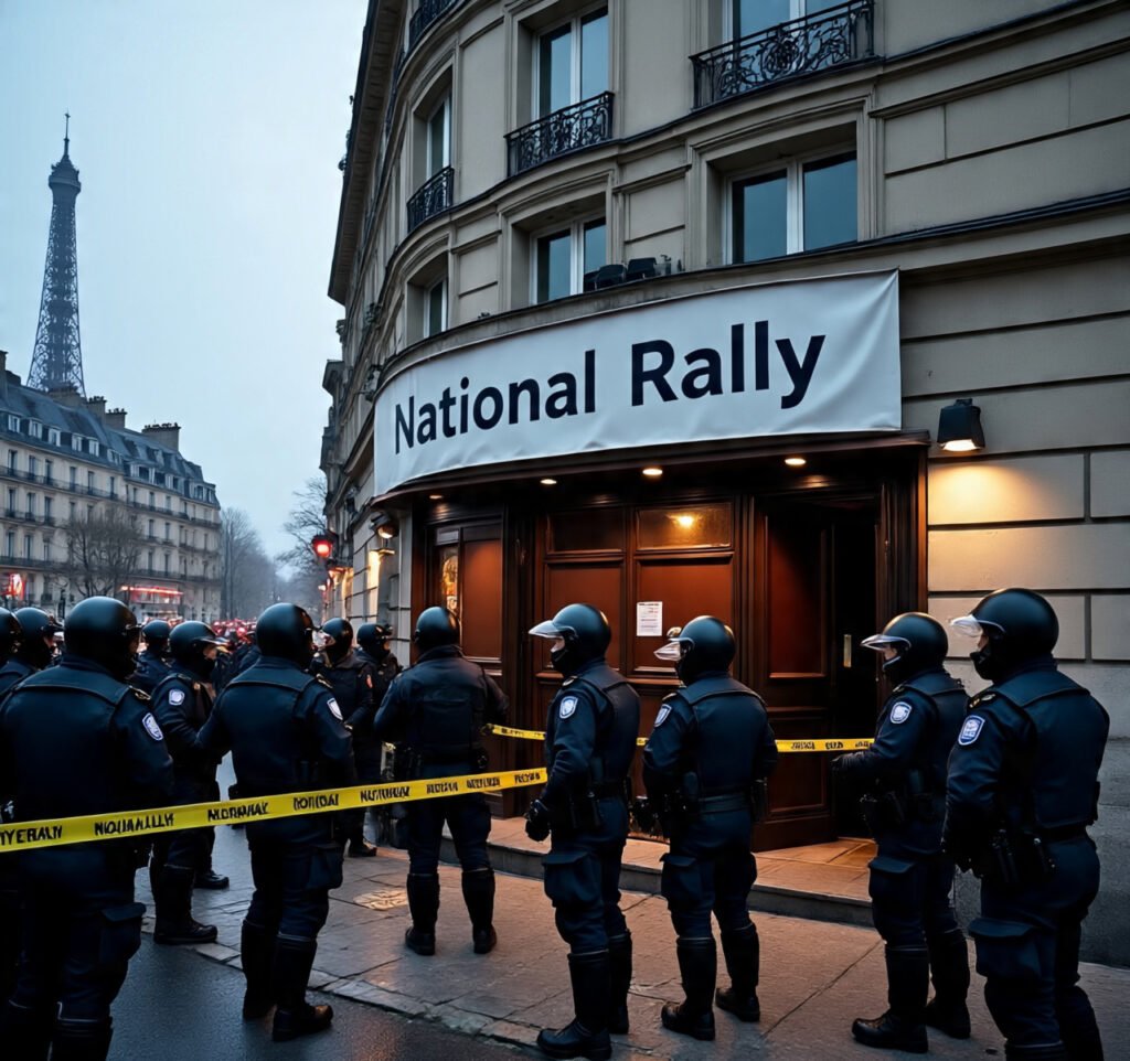 French Police Raid Far-Right National Rally Headquarters in Paris 1 french police raid far right national rally headquarters