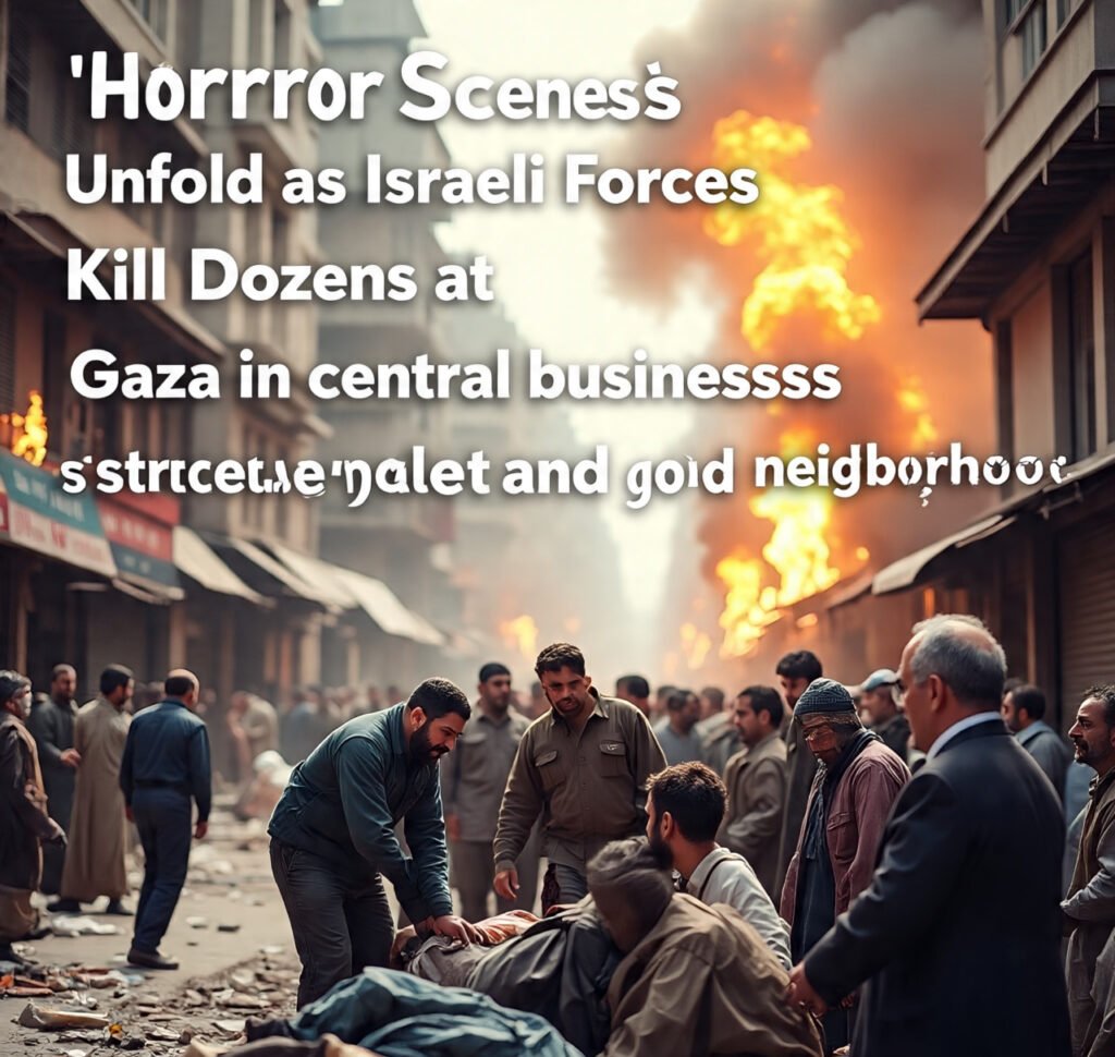 "Horror Scenes Unfold as Israeli Forces Kill Dozens at Gaza Aid Sites" 7 horror scenes unfold as israeli forces kill