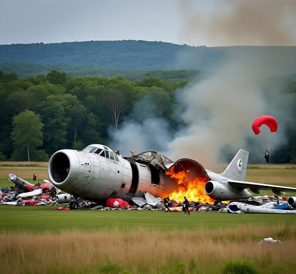 Skydiving Plane Crashes in New Jersey: 14 Injured, 3 Critically 1 skydiving plane crash in new jersey