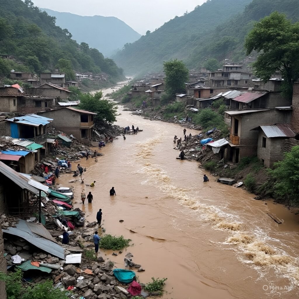 Around 100 Missing After Devastating Flash Flood Sweeps Through Northern Indian Town 9 flood