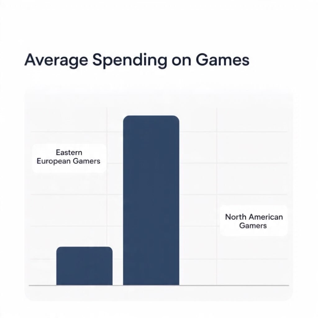 Study Finds Eastern European Gamers Spend Six Times Less on Games Compared to North Americans 4 games