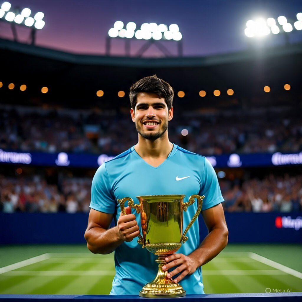 Alcaraz achieves milestone 50th victory of 2025 with triumph at the Cincinnati Open tournament. 9 Victory